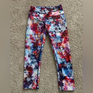 Athleta Hypersonic Sonar Ember Crop Leggings XS Multicolor Athletic Tight